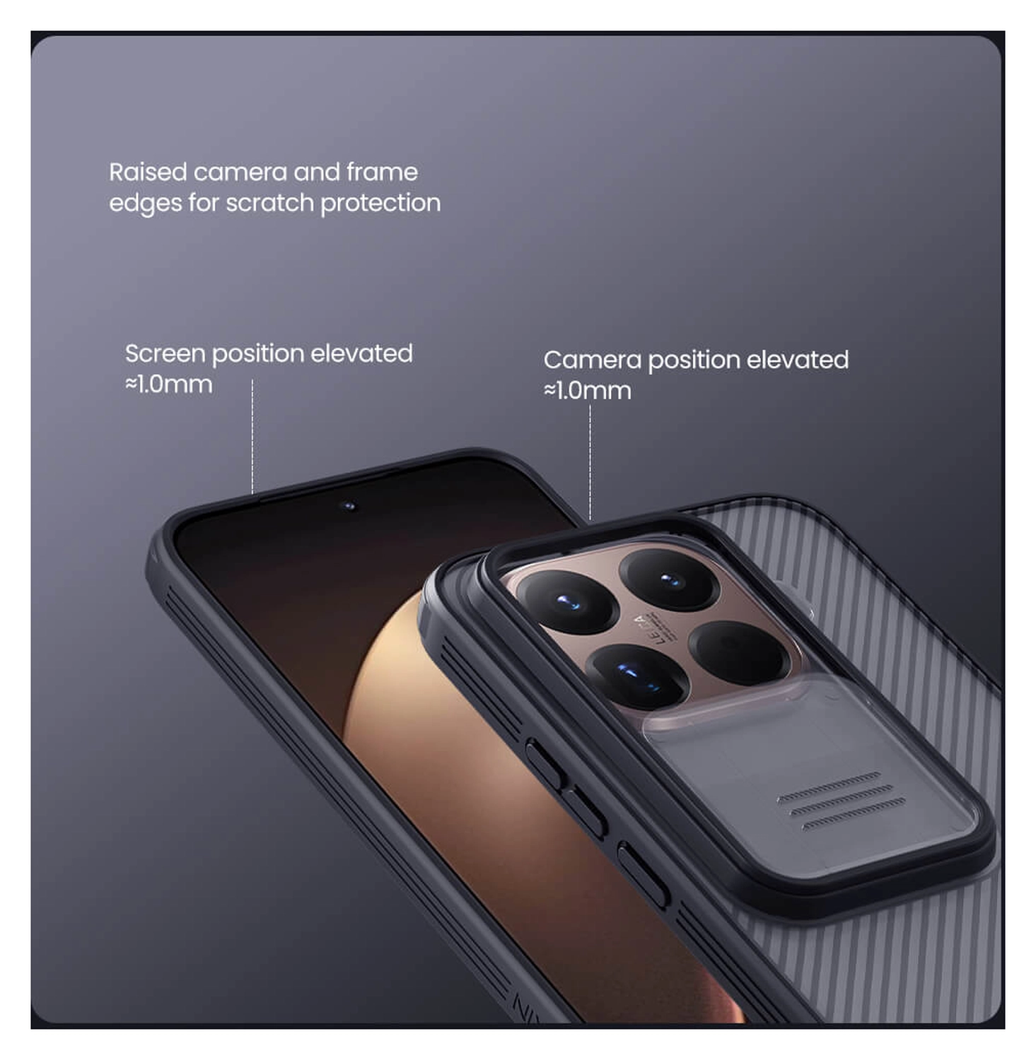 Nillkin CamShield Xiaomi 15T Hoesje Camera Slider Back Cover Transparant Zwart afbeelding 9