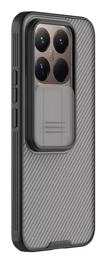 Nillkin CamShield Xiaomi 15T Pro Hoesje Camera Slider Transparant Zwart afbeelding 2