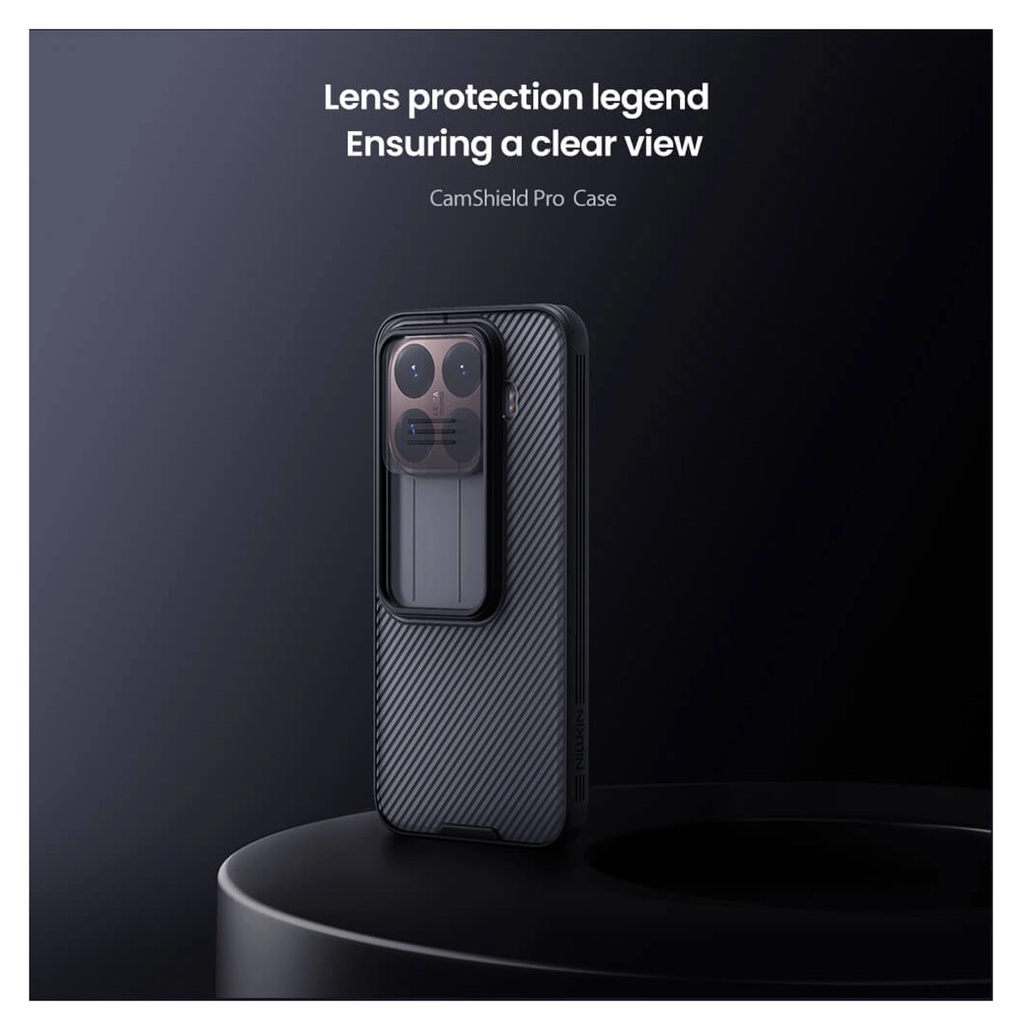 Nillkin CamShield Xiaomi 15T Pro Hoesje Camera Slider Transparant Zwart afbeelding 4