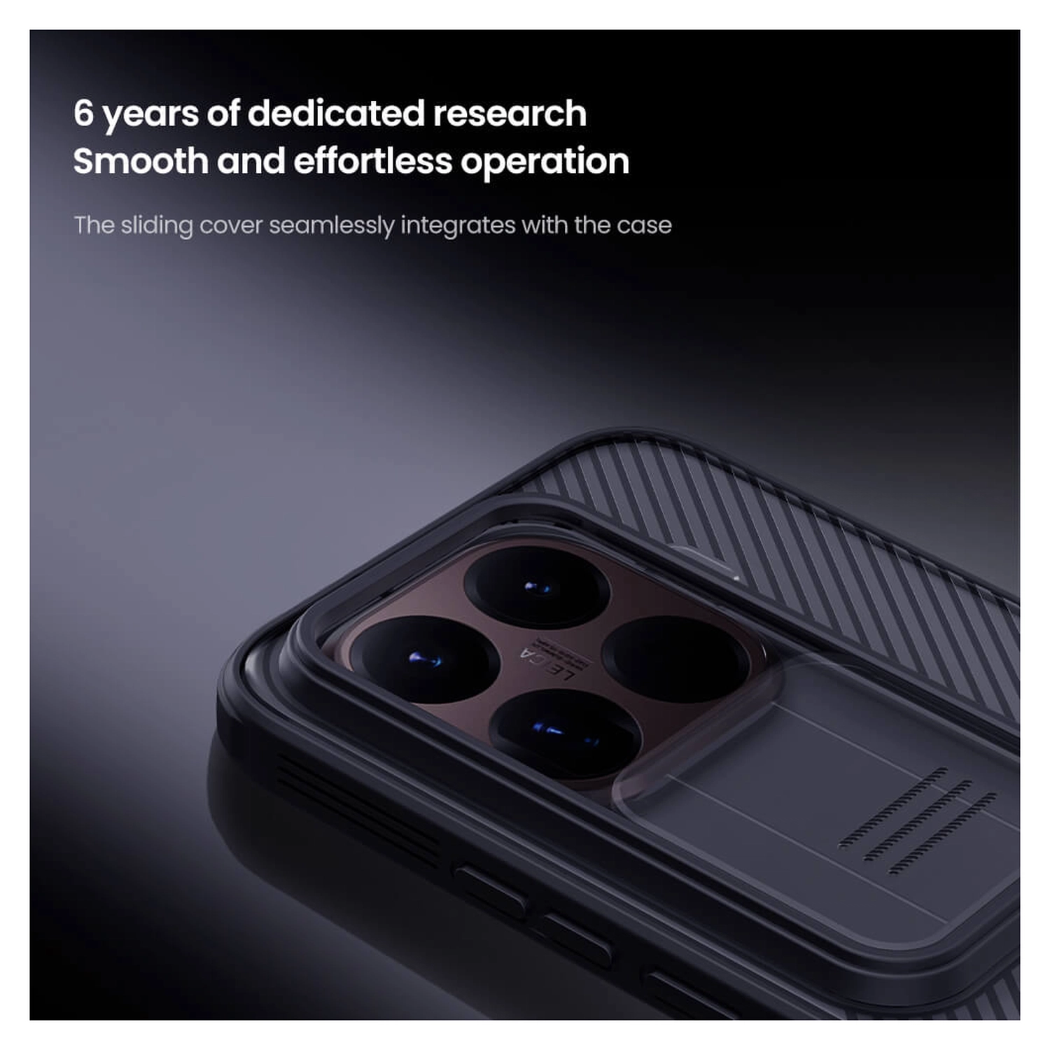 Nillkin CamShield Xiaomi 15T Pro Hoesje Camera Slider Transparant Zwart afbeelding 6