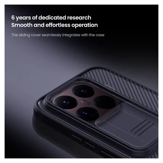 Nillkin CamShield Xiaomi 15T Pro Hoesje Camera Slider Transparant Zwart afbeelding 6