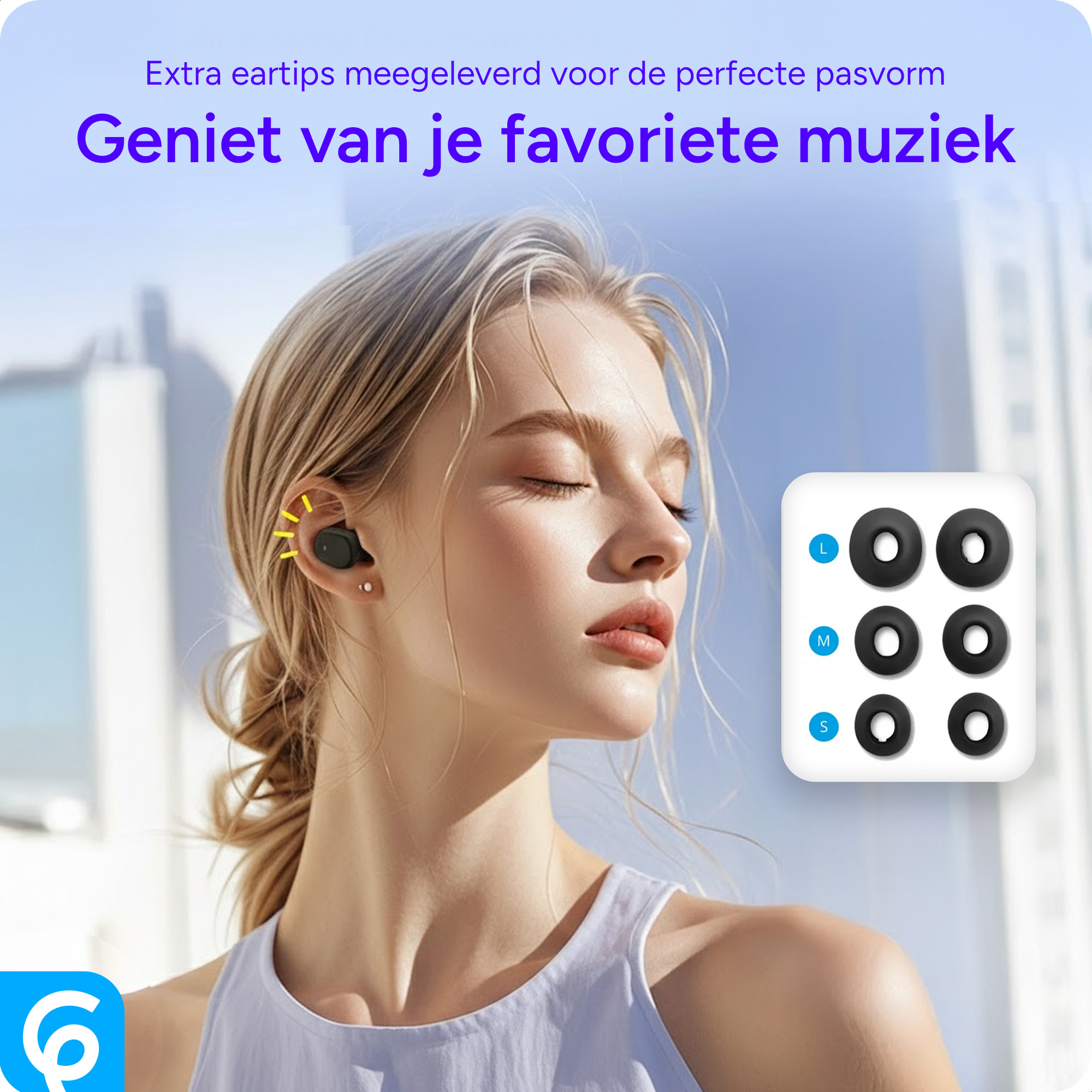 SBG Mini Buds Compacte Draadloze Oordopjes Bluetooth 5.4 Touch Control Zwart afbeelding 4