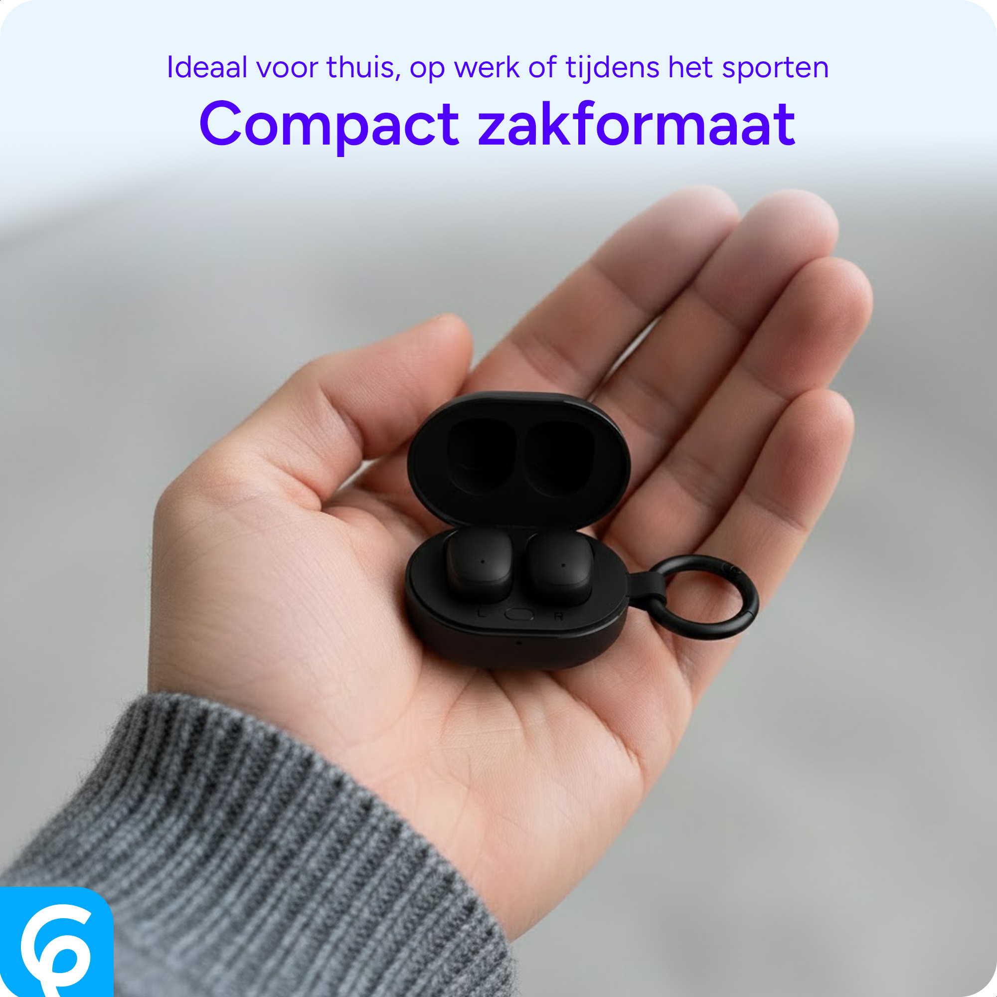 SBG Mini Buds Compacte Draadloze Oordopjes Bluetooth 5.4 Touch Control Zwart afbeelding 5