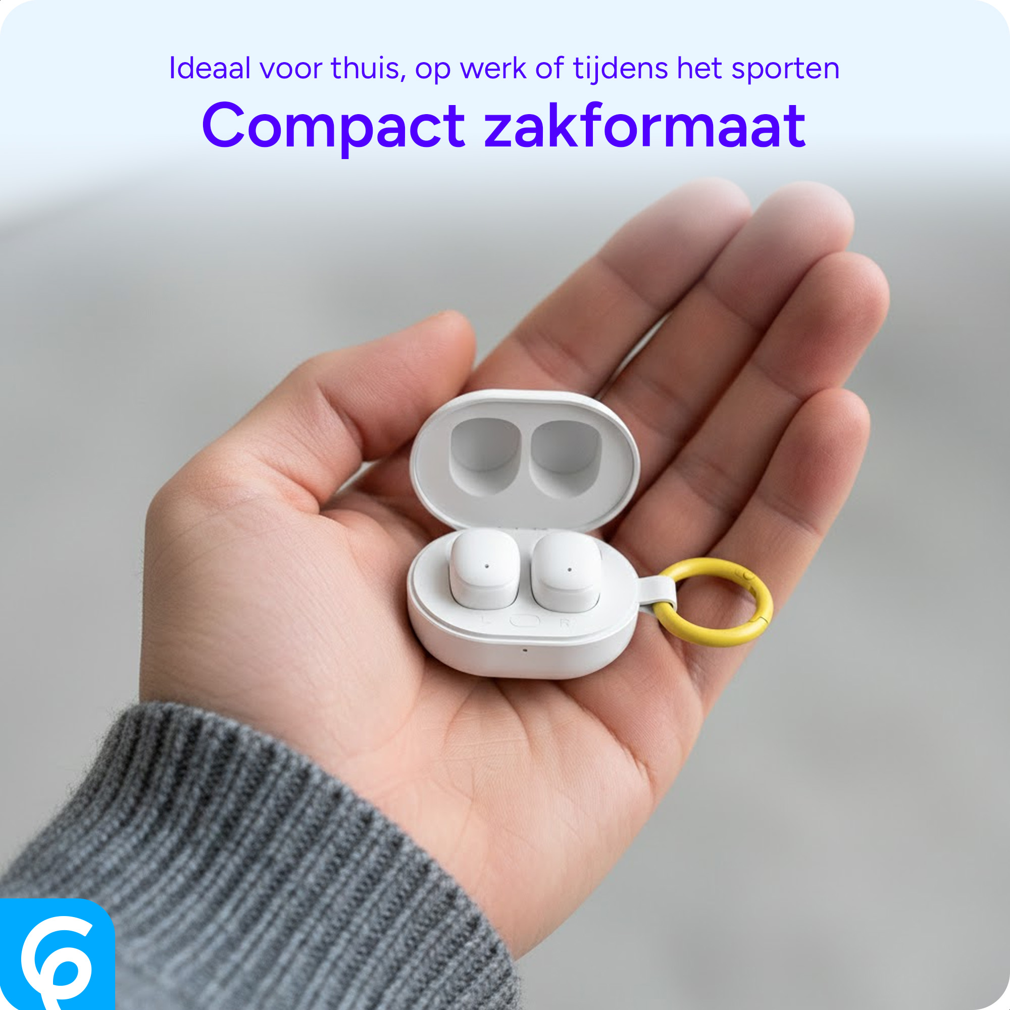 SBG Mini Buds Compacte Draadloze Oordopjes Bluetooth 5.4 Touch Control Wit afbeelding 5