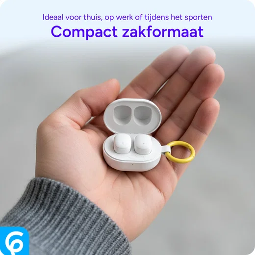 SBG Mini Buds Compacte Draadloze Oordopjes Bluetooth 5.4 Touch Control Wit afbeelding 5