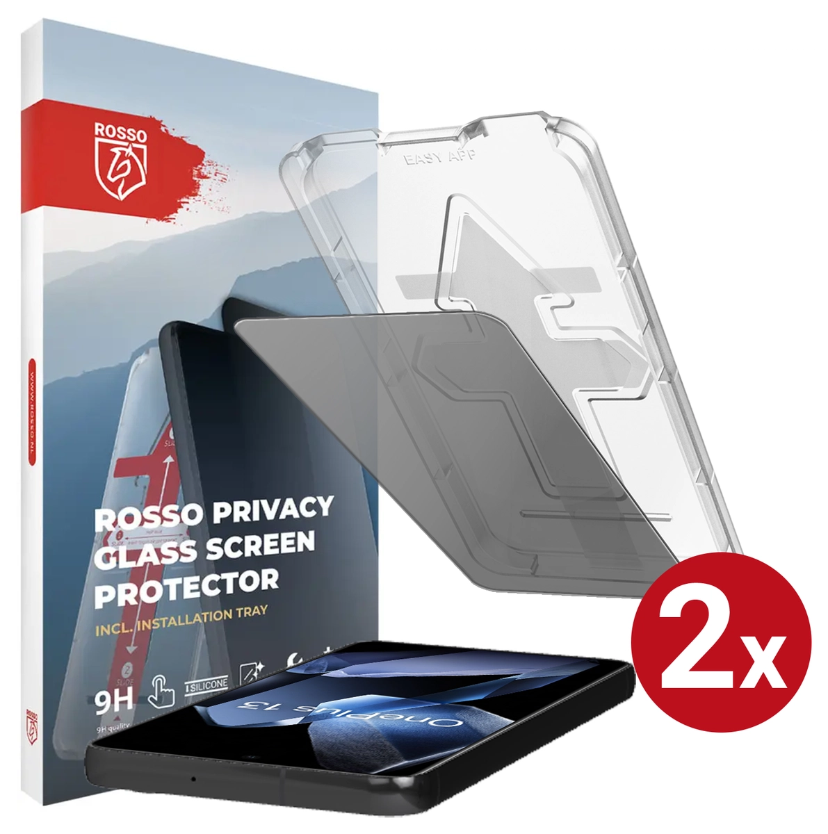 Rosso OnePlus 13 Privacy Glass Installatietray Dust Removal (2-Pack) afbeelding 12