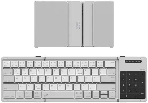 Nillkin Cube Opvouwbaar Bluetooth Toetsenbord met Touchpad Grijs afbeelding 1