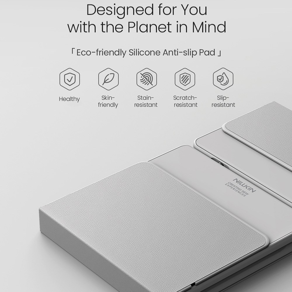 Nillkin Cube Opvouwbaar Bluetooth Toetsenbord met Touchpad Grijs afbeelding 4