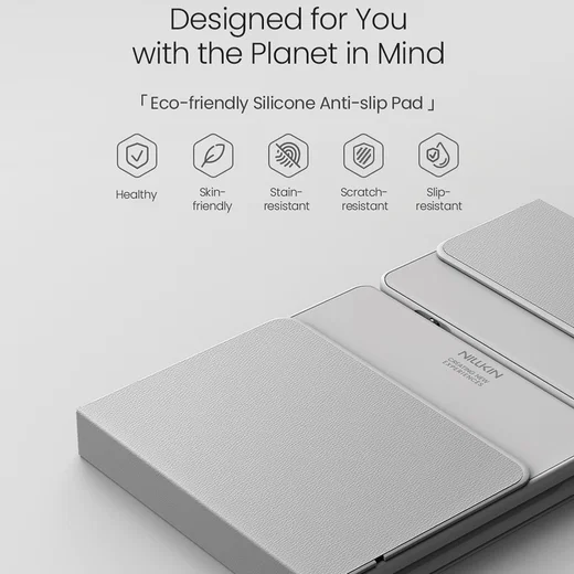 Nillkin Cube Opvouwbaar Bluetooth Toetsenbord met Touchpad Grijs afbeelding 4