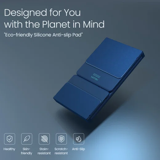 Nillkin Cube Opvouwbaar Bluetooth Toetsenbord met Touchpad Blauw afbeelding 2