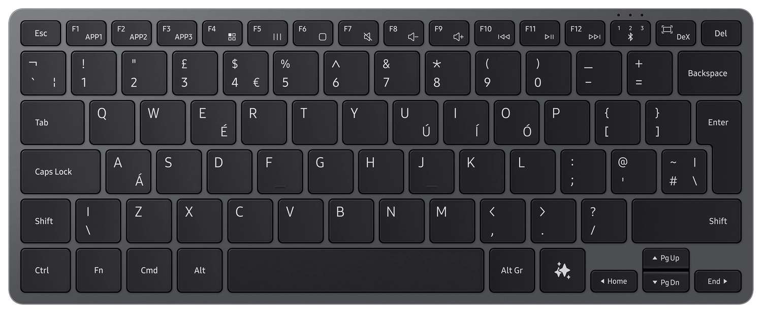 Origineel Samsung Galaxy Smart Keyboard QWERTY Toetsenbord Zwart afbeelding 1