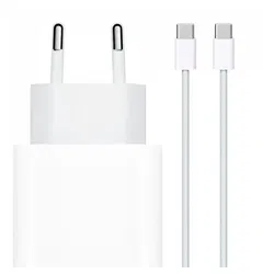 Originele Apple 20W USB-C Oplader met Geweven USB-C Kabel 1 Meter Wit afbeelding
