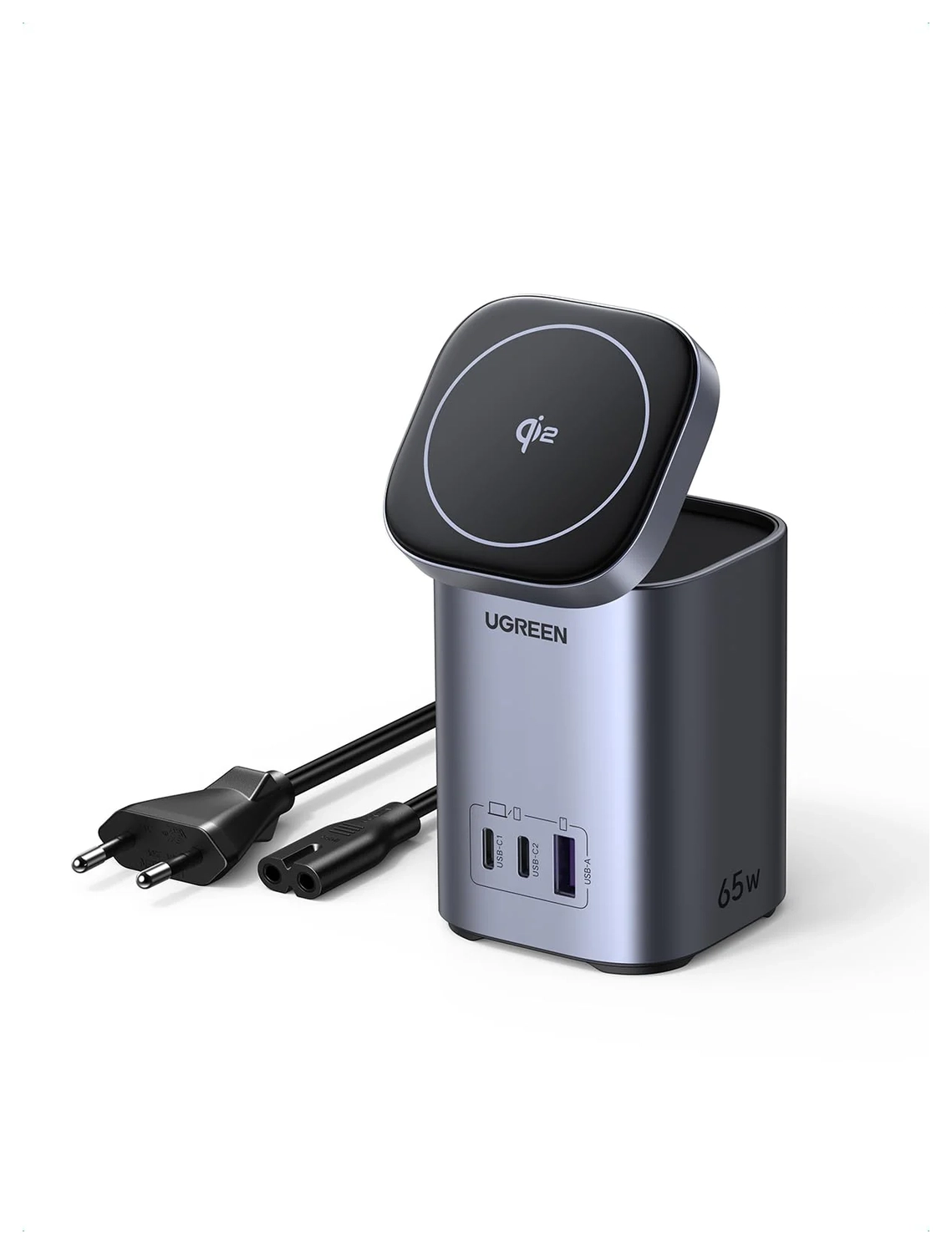 UGREEN Nexode 65W 4-in-1 GaN Qi2 Oplader met MagSafe Opladen 15W afbeelding 1