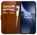 Rosso Element Oppo Find X9 Hoesje Book Case Wallet Bruin