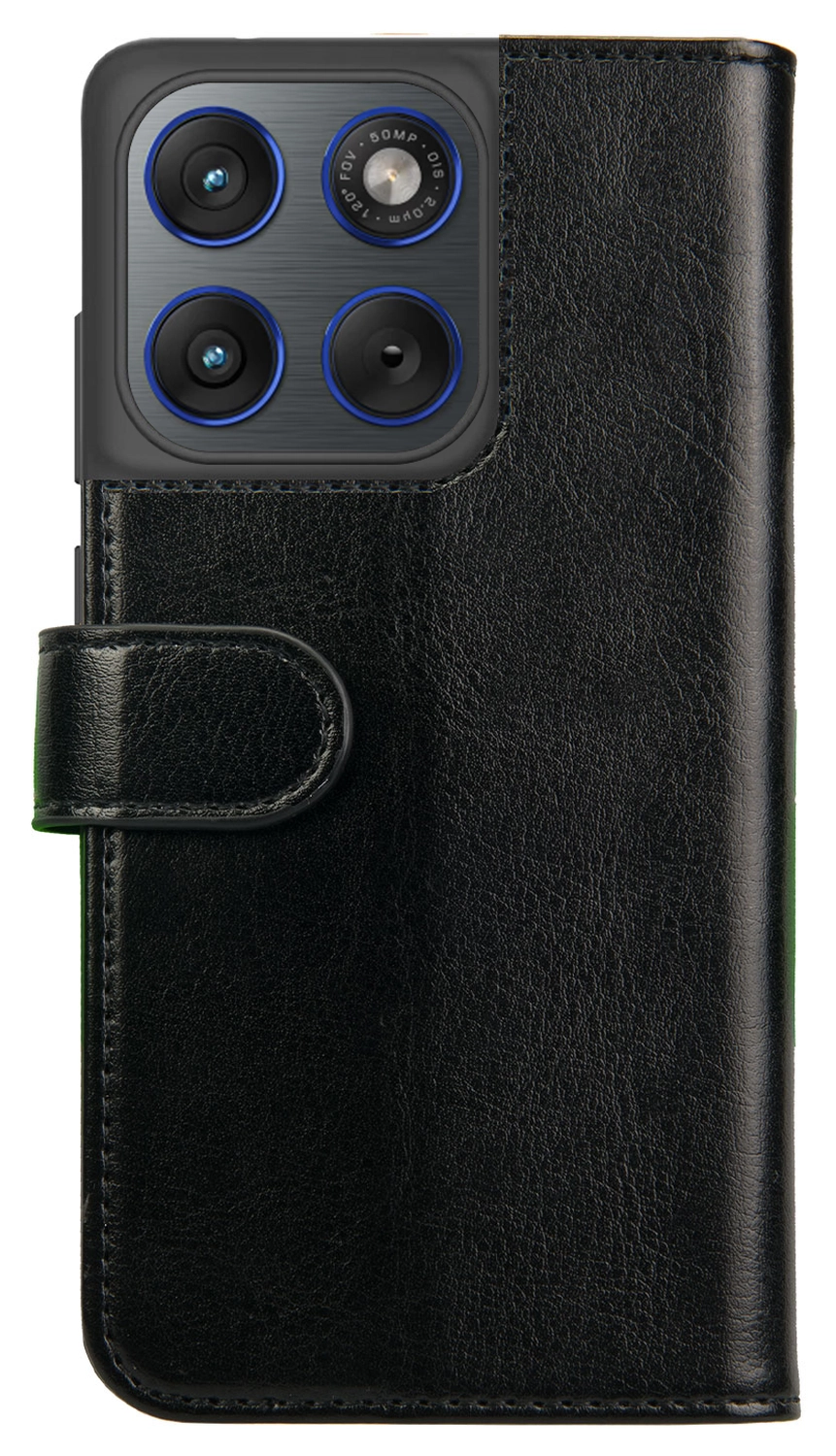 Rosso Element Motorola Edge 70 Hoesje Book Case Wallet Zwart afbeelding 2