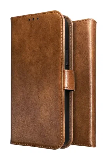 Rosso Element Motorola Edge 70 Hoesje Book Case Wallet Bruin afbeelding 2
