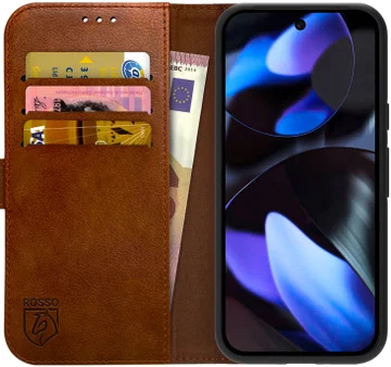 Google Pixel 5 Hoesje Vintage Portemonnee Bruin