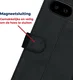 Rosso Deluxe Google Pixel 10a Hoesje Echt Leer Book Case Zwart afbeelding 4