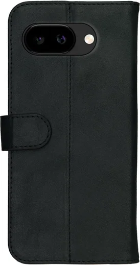 Rosso Deluxe Google Pixel 10a Hoesje Echt Leer Book Case Zwart afbeelding 8