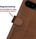 Rosso Deluxe Google Pixel 10a Hoesje Echt Leer Book Case Bruin afbeelding 7
