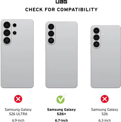 UAG Essential Armor Samsung Galaxy S26 Plus Hoesje MagSafe Back Cover Zwart afbeelding 4