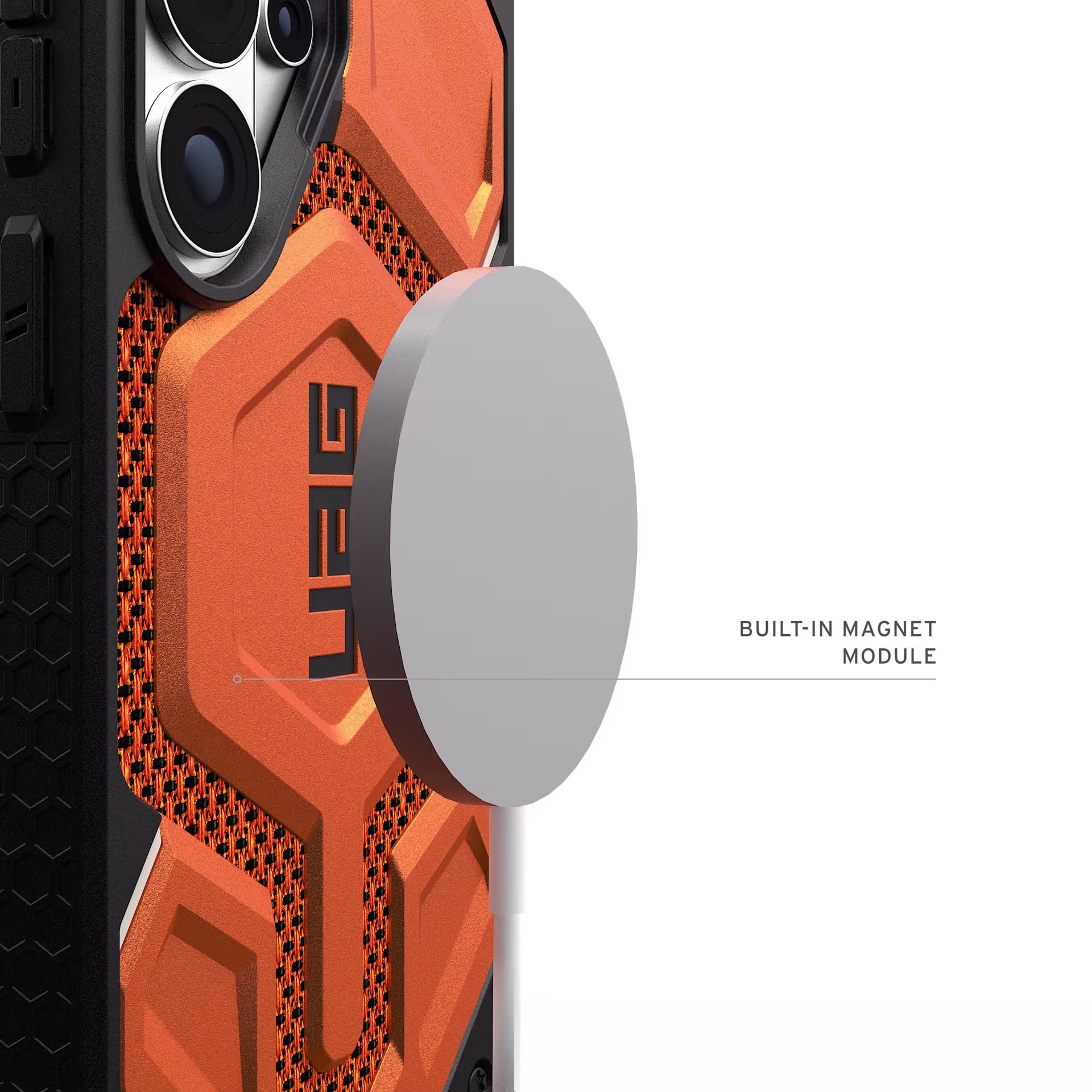 UAG Monarch Pro Samsung S26 Ultra Hoesje Magnetic Back Cover Oranje afbeelding 7