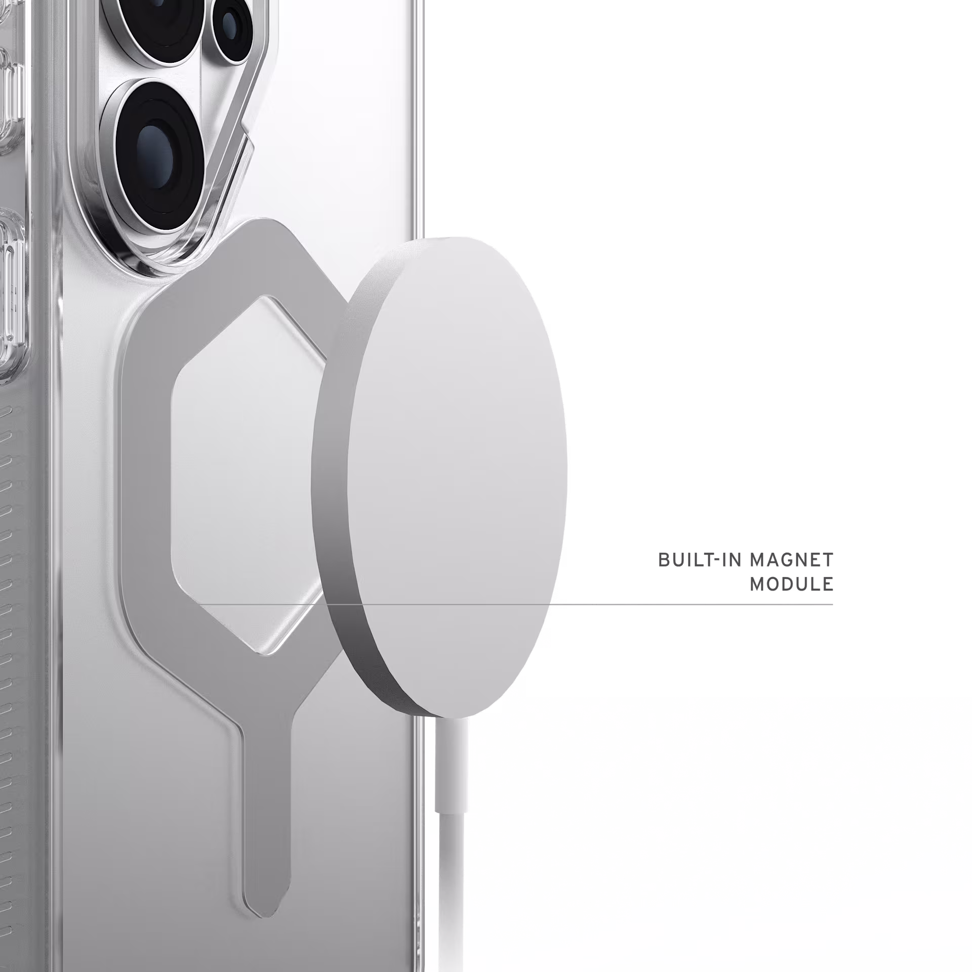 UAG Plyo Pro Samsung Galaxy S26 Ultra Hoesje MagSafe Back Cover Ice Zilver afbeelding 4
