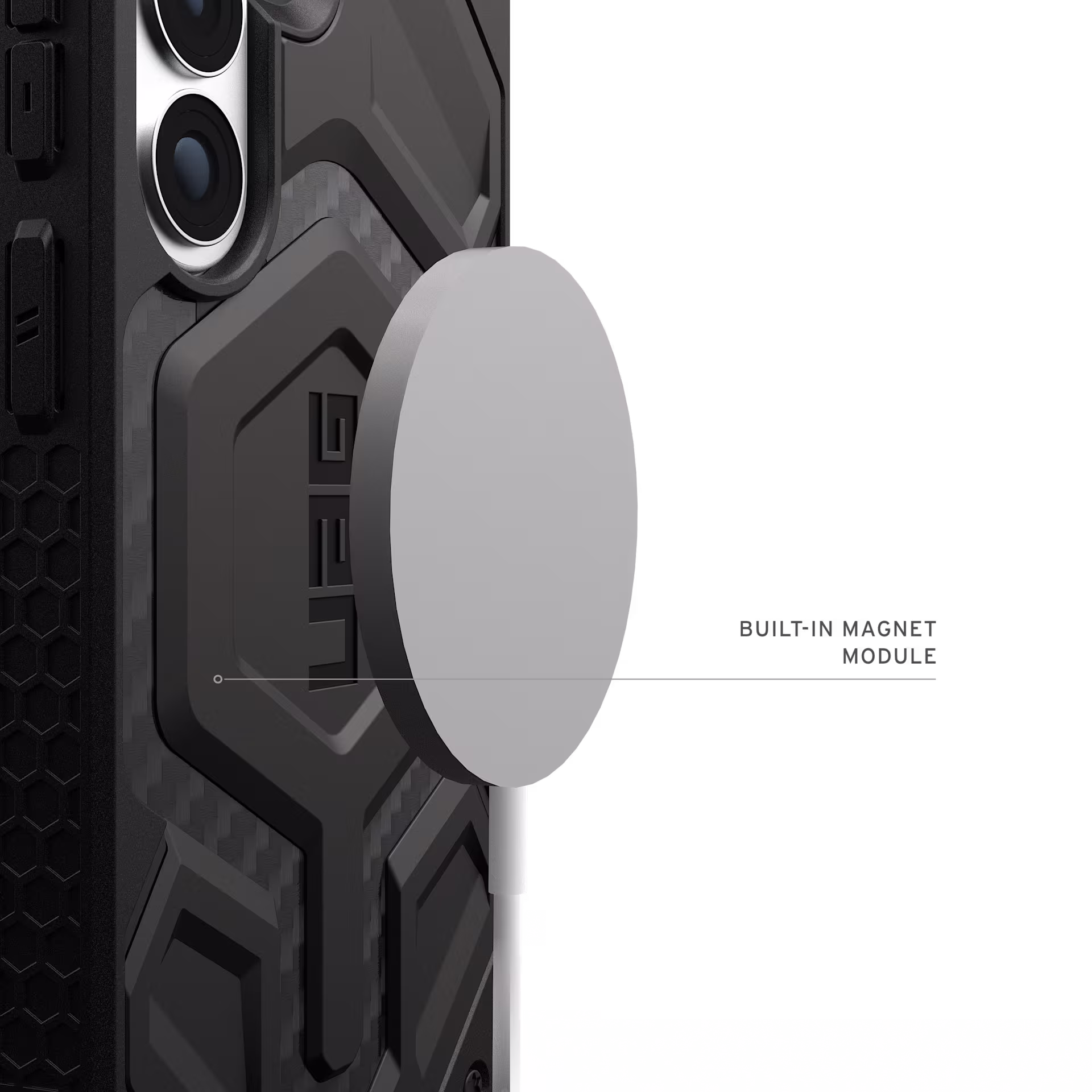 UAG Monarch Pro Samsung Galaxy S26 Plus Hoesje MagSafe Back Cover Carbon Fiber afbeelding 5