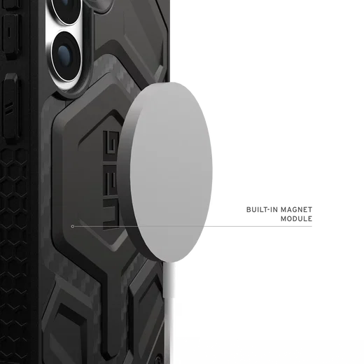 UAG Monarch Pro Samsung Galaxy S26 Plus Hoesje MagSafe Back Cover Carbon Fiber afbeelding 5