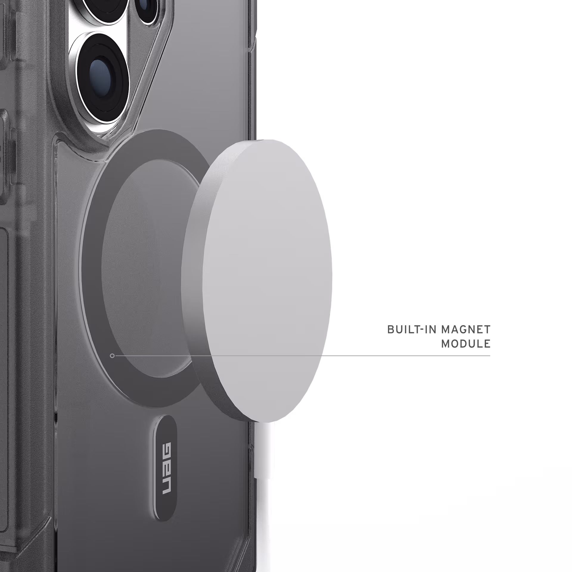 UAG Trooper Samsung S26 Ultra Hoesje Magnetic Back Cover Grijs afbeelding 11