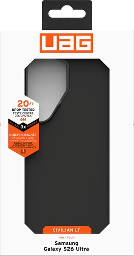 UAG Civilian LT Samsung Galaxy S26 Ultra Hoesje MagSafe Back Cover Zwart afbeelding 19