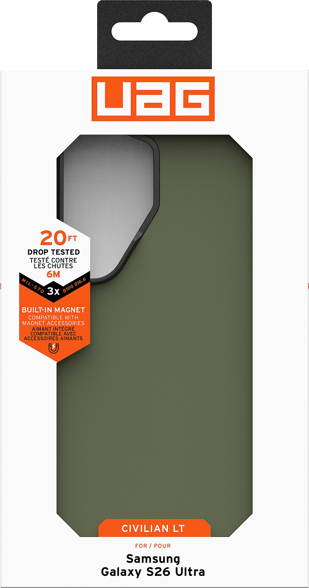 UAG Civilian LT Samsung Galaxy S26 Ultra Hoesje MagSafe Back Cover Zwart afbeelding 17