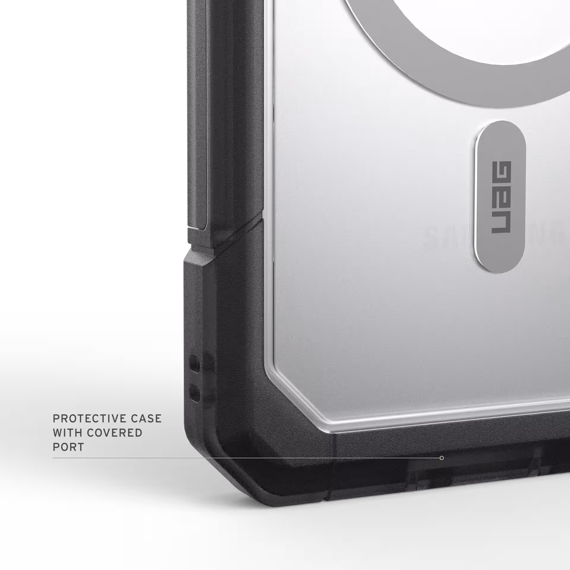 UAG Trooper Samsung S26 Ultra Hoesje Magnetic Back Cover Grijs Transparant afbeelding 8