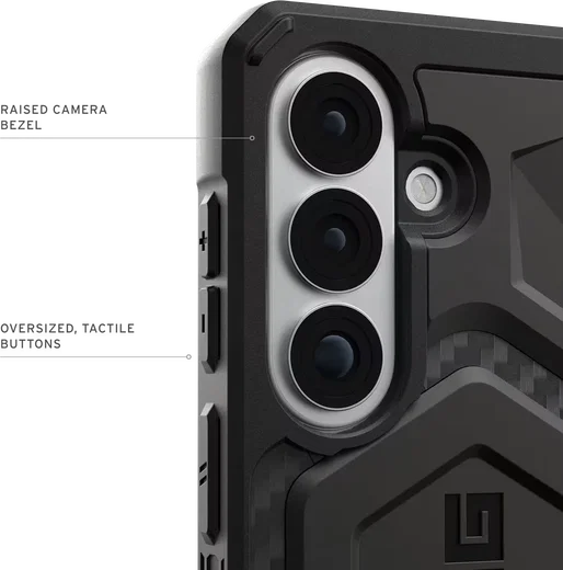UAG Monarch Pro Samsung Galaxy S26 Hoesje Magnatic Back Cover Carbon Fiber afbeelding 4