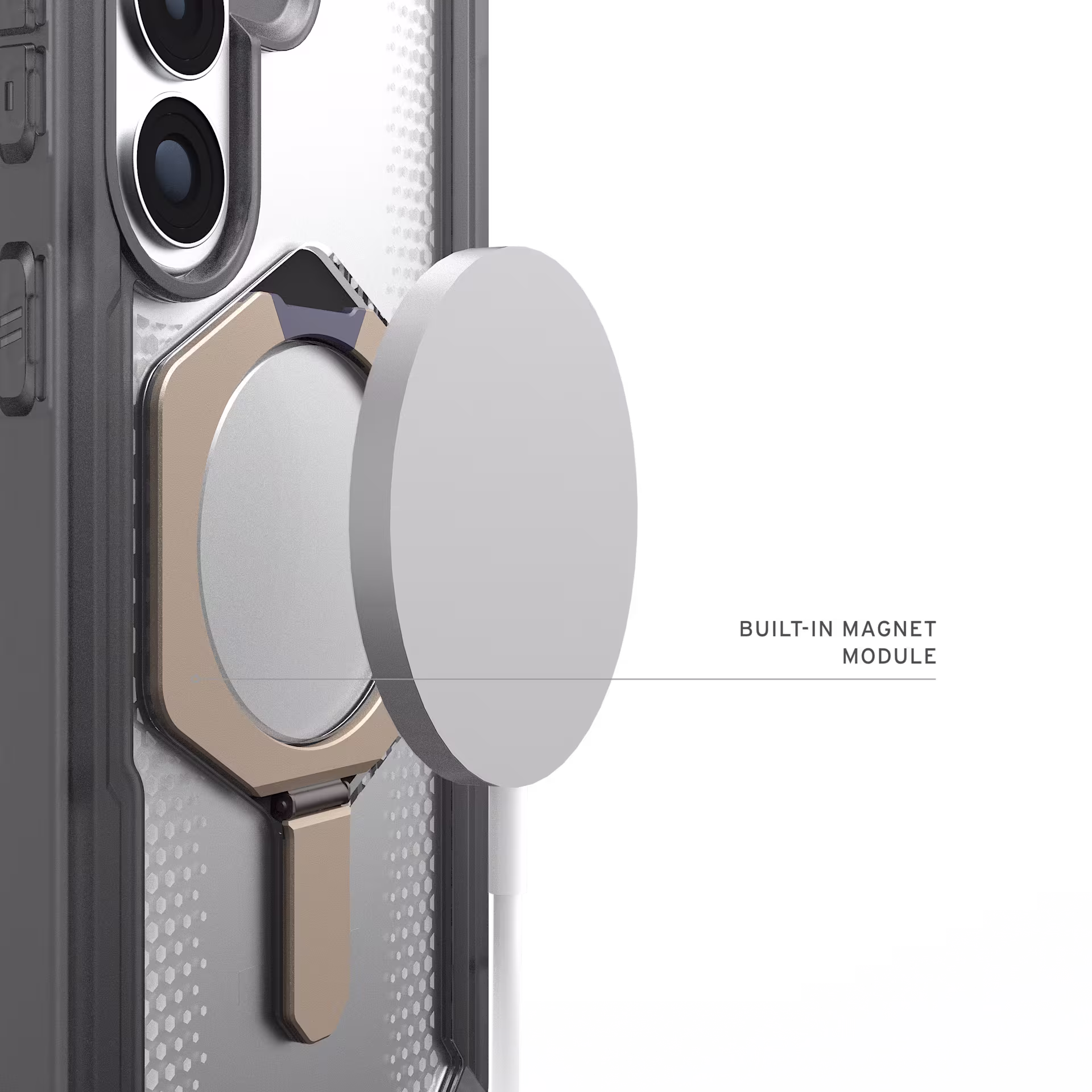 UAG Plasma XTE Samsung S26 Plus Hoesje Magnetic Stand Back Cover Ash Titanium afbeelding 5