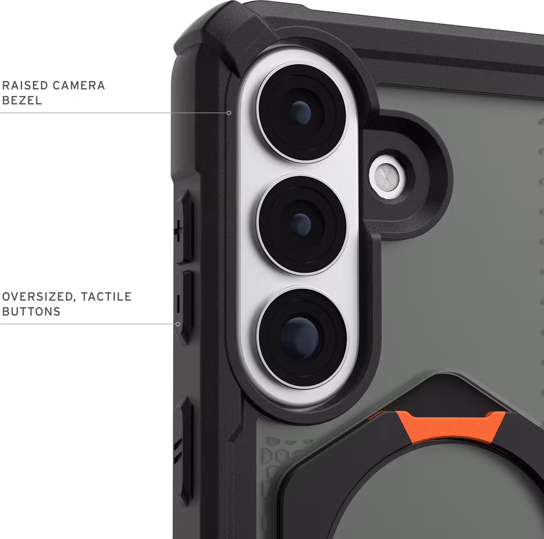 UAG Plasma XTE Samsung S26 Plus Hoesje Magnetic Stand Back Cover Zwart Oranje afbeelding 7