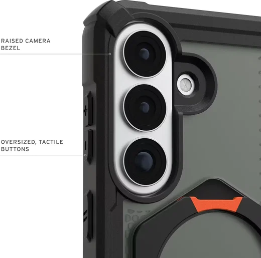 UAG Plasma XTE Samsung S26 Plus Hoesje Magnetic Stand Back Cover Zwart Oranje afbeelding 7