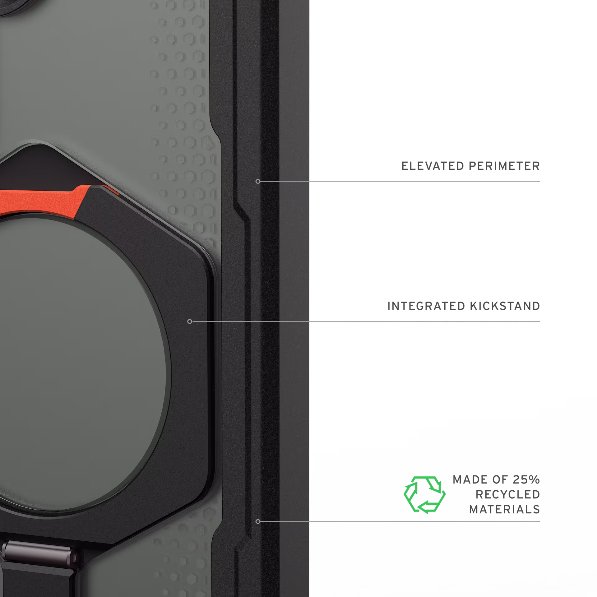 UAG Plasma XTE Samsung Galaxy S26 Hoesje Magnetic Stand Zwart Oranje afbeelding 8