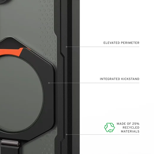 UAG Plasma XTE Samsung Galaxy S26 Hoesje Magnetic Stand Zwart Oranje afbeelding 8
