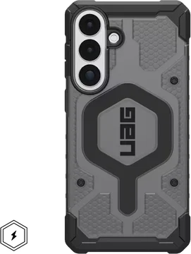 UAG Pathfinder Clear Samsung Galaxy S26 Plus Hoesje MagSafe Back Cover Ash Zwart
