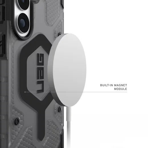UAG Pathfinder Clear Samsung Galaxy S26 Plus Hoesje MagSafe Back Cover Ash Zwart afbeelding 5
