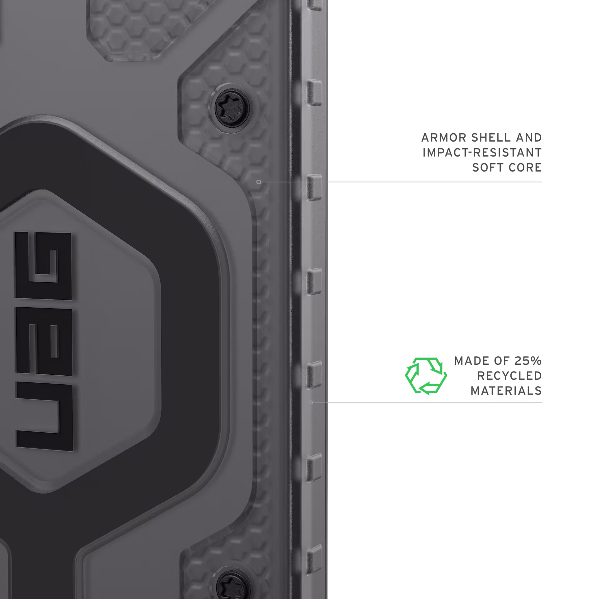 UAG Pathfinder Clear Samsung Galaxy S26 Plus Hoesje MagSafe Back Cover Ash Zwart afbeelding 8