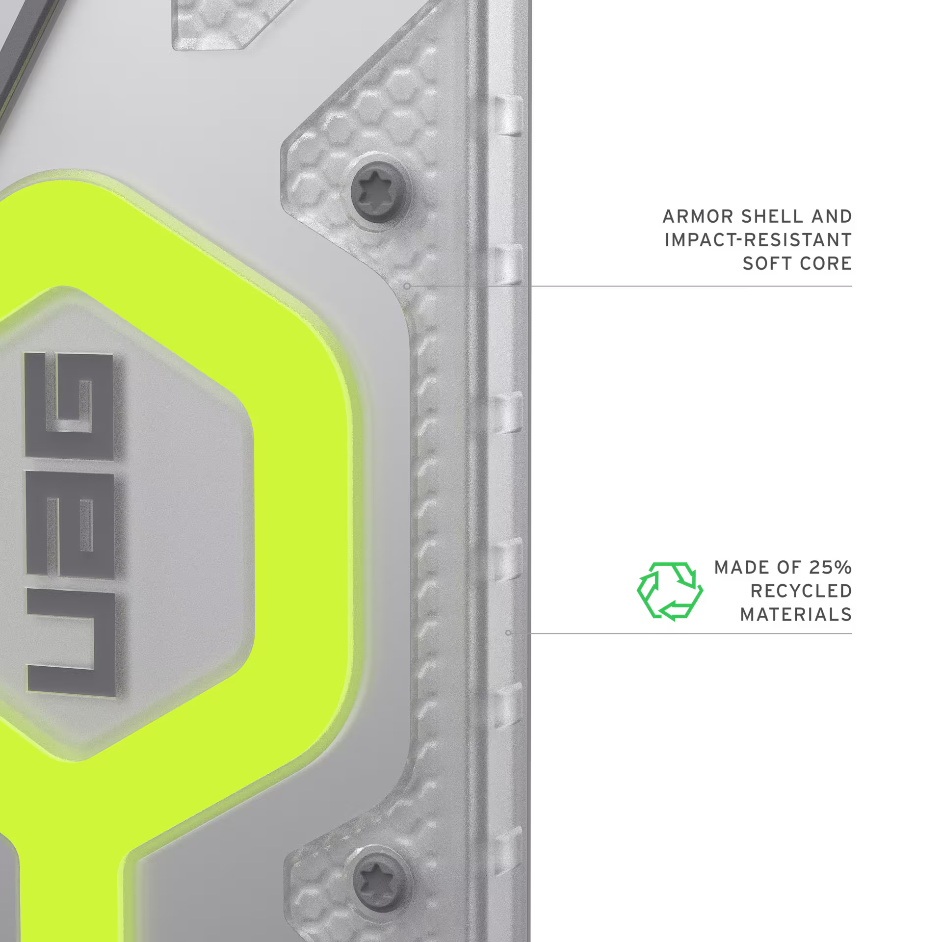UAG Pathfinder Clear Samsung Galaxy S26 Ultra Hoesje Magnetic met Koord Neon afbeelding 7
