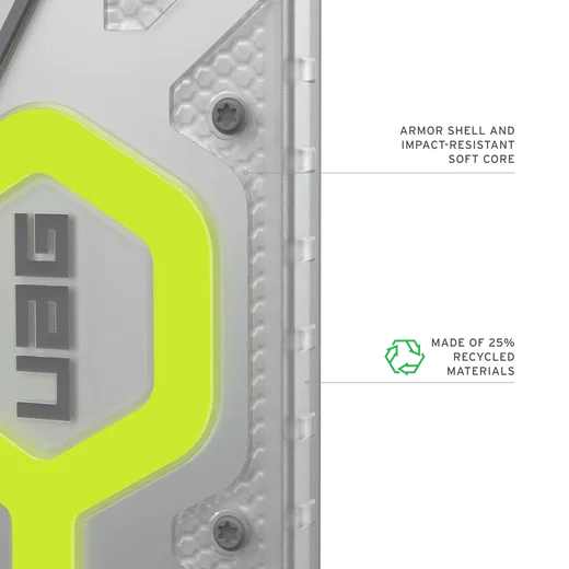 UAG Pathfinder Clear Samsung Galaxy S26 Ultra Hoesje Magnetic met Koord Neon afbeelding 7