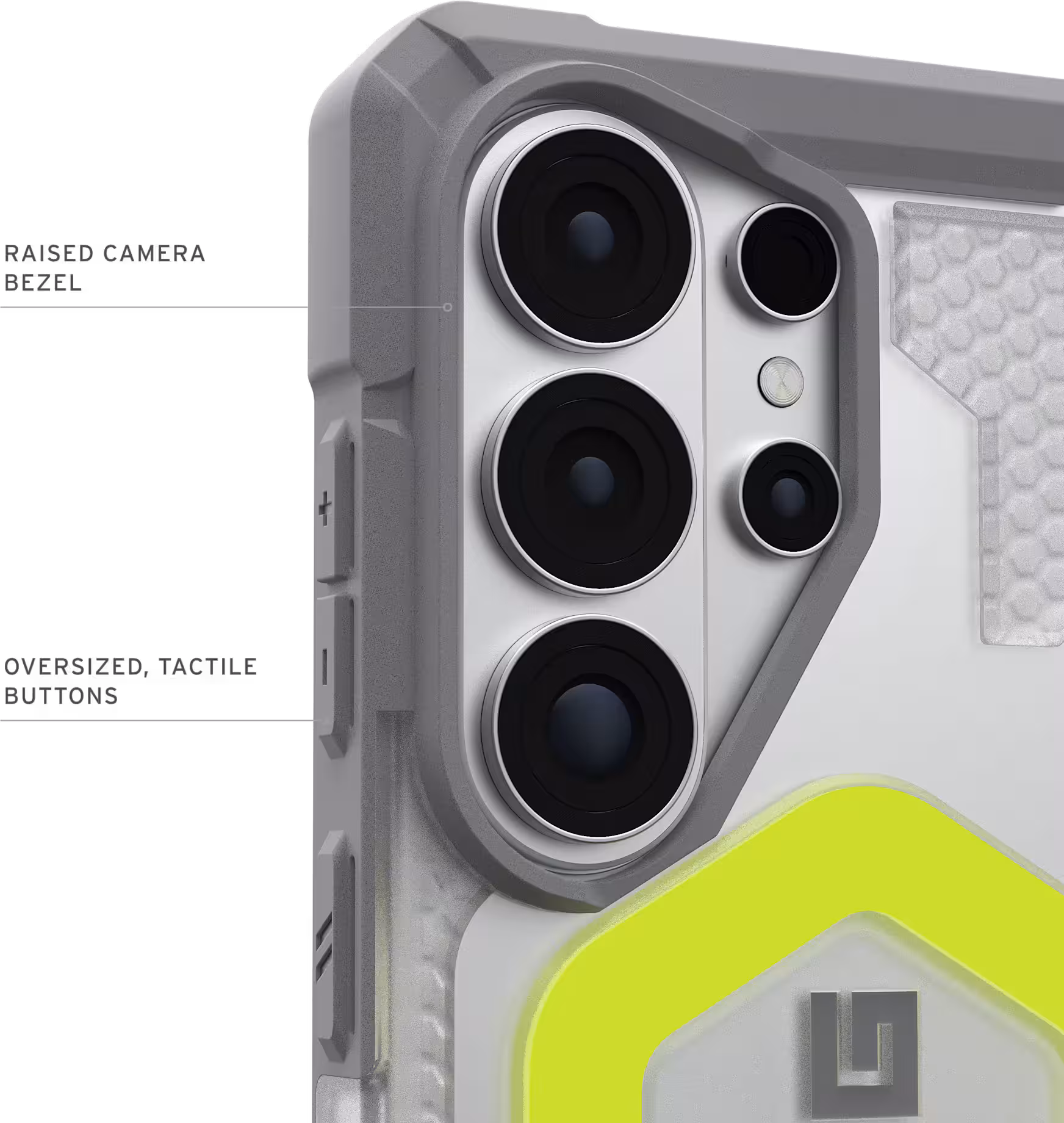 UAG Pathfinder Clear Samsung Galaxy S26 Ultra Hoesje Magnetic met Koord Neon afbeelding 5