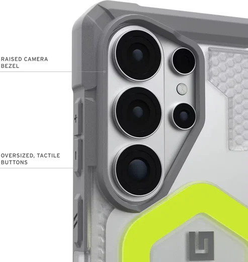 UAG Pathfinder Clear Samsung Galaxy S26 Ultra Hoesje Magnetic met Koord Neon afbeelding 5