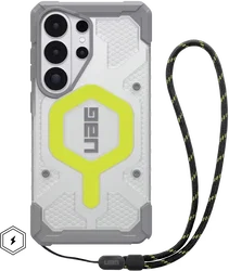 UAG Pathfinder Clear Samsung Galaxy S26 Ultra Hoesje Magnetic met Koord Neon afbeelding