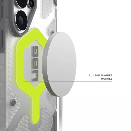 UAG Pathfinder Clear Samsung Galaxy S26 Ultra Hoesje Magnetic met Koord Neon afbeelding 9
