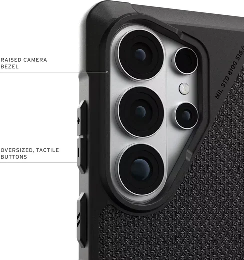 UAG Metropolis LT Samsung S26 Ultra Hoesje Magnetic Back Cover Kevlar Black afbeelding 5