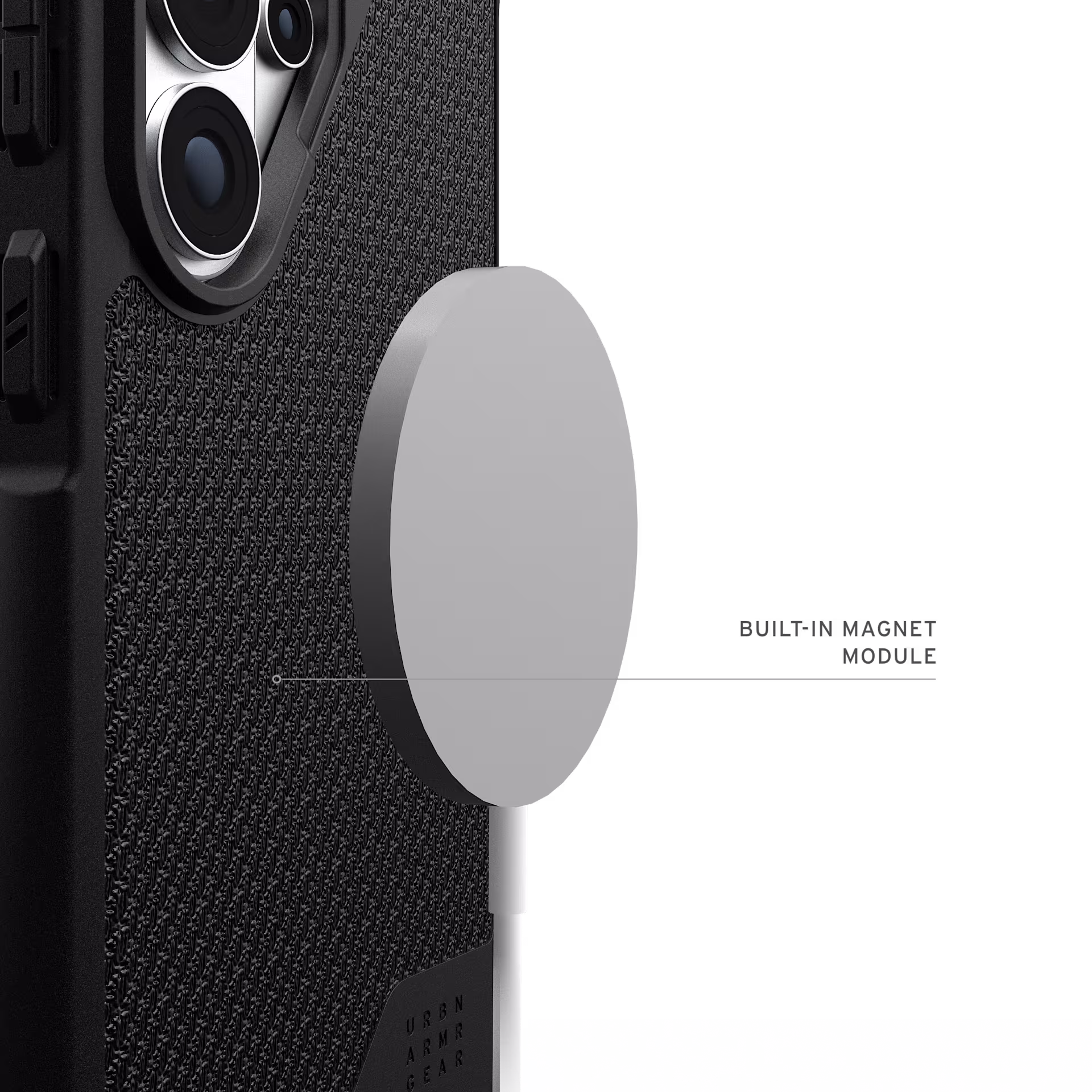 UAG Metropolis LT Samsung S26 Ultra Hoesje Magnetic Back Cover Kevlar Black afbeelding 4